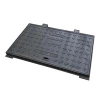 Couvercle de puits, couvercle de fosse septique carrée, couvercle d'égout encastré, couvercle de fosse d'égout renforcé antidérapant pour allée, Cour de voiture, chaussée,60x60cm/23.6x23.6in