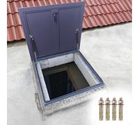 Couvercle de puits de lumière étanche,Trappe d'accès de secours pour toiture commerciale,Trappe de sécurité pour entretien de toiture,Couvercle de toit étanche pour accès de secours(60*60cm/23.6*23.6i