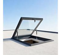 Couvercle de puits de lumière pour toit plat incliné, fenêtre pour véranda ou puits de lumière souterrain, pour trappe de toit, lucarne de toit, grenier, sous-sol(LxW 50x75cm/19.7x29.5in)