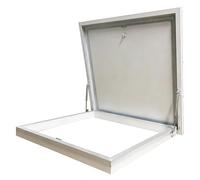 Couvercle De Puits De Lumière Robuste pour sous-Sol, Couvercle De Fenêtre De Toit Étanche Aux Intempéries, Panneau D'Accès Durable, pour L'Inspection des Combles, des Puits Et des Caves (Blanc) (L×L