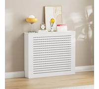Couvercle De Radiateur Blanc, Grille À Persiennes, Armoire Chauffante, Étagère Décorative En PVC, Plusieurs Tailles Disponibles, Pour Dissimuler Les Tuyaux Encombrés(80*80*20cm/31.5*31.5*7.9in)
