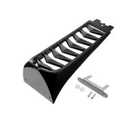 Couvercle de radiateur inférieur de becquet de Menton Avant Compatible avec 2018 2019 2020 2021 2022 2023 2024 Softail Street Bob Noir Brillant