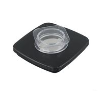 Couvercle de rechange noir pour bocal carré Oster Blenders avec joint ABS résistant 11,1 cm