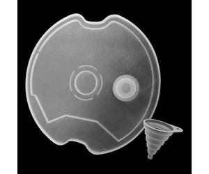 Couvercle de rechange, pour lave-vaisselle Miele Powerdisk, avec bouchon en silicone et entonnoir