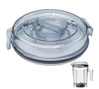 Couvercle de rechange pour mélangeur compatible avec Vitamix Ascent Series 1,8 l, couvercle en 2 parties et bouchon pour Vitamix 1,8 l A3500 A3300 A2500, couvercle de mélangeur pour couvercle Vitamix