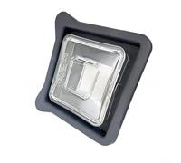 Couvercle de rechange pour mixeurs Blendtec - Couvercle carré transparent avec capuchon central amovible - Pièces de presse-agrumes en plastique dur 14,5 cm Gris