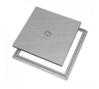 Couvercle de regard avec cadre 20x20cm pour collecteur des eaux en polypropylène - couvercle de regard renforcé + cadre