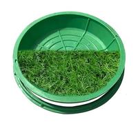 Couvercle de Regard avec Cadre Couvercle De Regard Encastré En Résine Pour Fosse Septique Ronde Avec Cadre, Cache-siphon Invisible Pour L'extérieur, Pour Pelouse(Round 90*90CM/35.4*35.4IN)