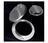 Couvercle de Regard avec Cadre Couvercle de Trou D'homme en Acier Inoxydable 304 avec Serrure, Rond Antivol Couvercles de Chambre D'inspection, Couvercle de Fosse Septique À Bascule pour Cour/Quartier