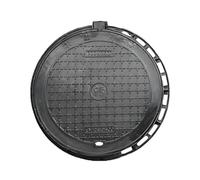 Couvercle de regard, couvercle de fosse septique, Couverture malléable de trou d'homme fer for des fosses septiques et tailles multiples bassins d'épuration(50*60cm/19.6*23.6in)