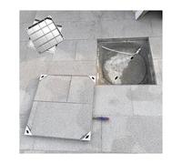 Couvercle de Regard, couvercles de Regard extérieurs en Acier Inoxydable Robuste, Couvercle de Regard et Cadre Invisibles carrés, couvercles de Fosse septique décoratifs