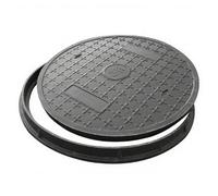 Couvercle de Regard de Drainage Circulaire for Fosse Septique Extérieure de 24 Pouces, Solides en Fibre de Verre de 20 Pouces, Portant 1,5 Tonne(24in/60cm)