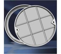 Couvercle de regard de jardin circulaire robuste en acier inoxydable(50 * 50 * 5cm/19.6 * 19.6 * 1.96in)