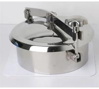 Couvercle de regard de qualité sanitaire en acier inoxydable 304, 1 pièce - Couvercle de regard circulaire soudé de 159 mm à 300 mm for réservoirs(300 * 80mm)