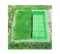 Couvercle de regard décoratif for pot de plantation,couvercle et cadre de fosse septique,couvercle de regard invisible en résine for bassin d'égout encastré dans la cour(Square 70*70CM/27.5*27.5IN)