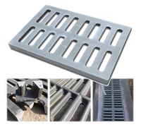 Couvercle de regard d'égout, Couvercle de Drainage canal, grilles tranchée en plastique polymère 16x24 pouces(500x500x30mm)