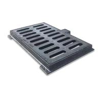 Couvercle de regard d'égout, Couvercles de drainage tranchée, grille avec base, couvercle robuste(600x600x40mm)