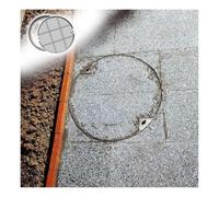Couvercle de regard en acier inoxydable robuste, couvercle de drain rond de 80 cm (31,5 po), accès aux eaux usées encastré, couvercle de fosse septique caché et durable pour usage extérieur,