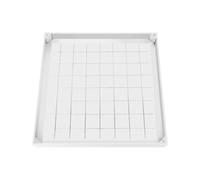 Couvercle de regard - En alliage d'aluminium - Avec cadre - Rabat d'inspection - Invisible - Pour les scènes intérieures et extérieures - 600 x 600 x 55 mm