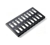 Couvercle de Regard en Fonte Ductile, Grille de Drainage Nervures Renfort | Couvercle de Regard Noir, Grille de Drainage des Eaux Pluviales pour Allées, Trottoirs(50*25*2cm/20*10*1in)