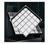 Couvercle de Regard encastré en Acier Inoxydable pour terrasse, Jardin, Garage et autoroute - Couvercle Invisible pour Fosse septique et Bassin d'eaux usées (5 cm 30 x 30 cm / 11,8 x 11,8 po