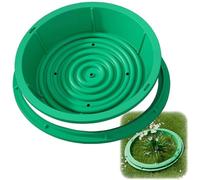 Couvercle de Regard et Cadre de Visite, Couvercle Fosse Septique en Résine de Fibre de Verre, Plaque D'Égout Encastré Invisible avec Trous de Drainage pour Jardins/Parcs(80*80*13cm/31*31*5in)