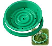 Couvercle de Regard et Cadre de Visite, Couvercle Fosse Septique en Résine de Fibre de Verre, Plaque D'Égout Encastré Invisible avec Trous de Drainage pour Jardins/Parcs(50*50*13cm/20*20*5in)