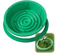 Couvercle de Regard et Cadre de Visite, Couvercle Fosse Septique en Résine de Fibre de Verre, Plaque D'Égout Encastré Invisible avec Trous de Drainage pour Jardins/Parcs(60*60*13cm/24*24*5in)