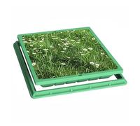 Couvercle de Regard extérieur en résine, Rond/carré, pour Fosse septique, résistant aux intempéries, Design Invisible pour Jardin, Base Durable 80 x 80 cm