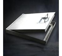 Couvercle de Regard Invisible avec poignées, Couvercle d'inspection en métal en Acier Inoxydable 304 Personnalisable, Couvercle de Regard carré intégré et Cadre pour Salle de Stock