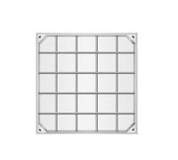 Couvercle De Regard Invisible Commercial, Couvercle D'éGout Carré Encastré en MéTal, Couvercle D'éGout en Acier Inoxydable Et Base pour BéTon, Ciment, Carrelage, Sable(90cm/35)