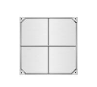 Couvercle De Regard Invisible Commercial, Couvercle D'éGout Carré Encastré en MéTal, Couvercle D'éGout en Acier Inoxydable Et Base pour BéTon, Ciment, Carrelage, Sable(40cm/16)