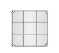 Couvercle De Regard Invisible Commercial, Couvercle D'éGout Carré Encastré en MéTal, Couvercle D'éGout en Acier Inoxydable Et Base pour BéTon, Ciment, Carrelage, Sable(50cm/20)