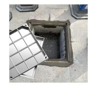 Couvercle de Regard Invisible, Robuste, couvercles de Fosse septique décoratifs Invisibles pour l'extérieur, avec poignée dissimulée, Couvercle de Regard de Pavage en blo