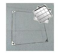 Couvercle de Regard Invisible Robuste pour Fosse septique et Couvercle de Pompe de puisard, Bassin septique caché et résistant à la Charge (30 x 30 cm / 11,8 x 11,8 po)