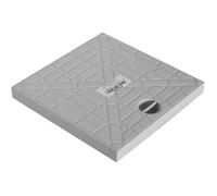 Couvercle de Regard Jardibric Gris - 20 x 20 cm - Polypropylène Renforcé - Classe A15