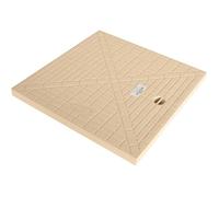 Couvercle de Regard Jardibric - Polypropylène Renforcé - Sable - 38 x 38 cm - Classe A15