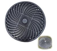 Couvercle de Regard Rond avec Crochet, Couvercle Fosse Septique Plastique pour Fosse Septique, Couvercle de Drain Extérieur à Turbine Antidérapant pour Jardins, Pelouses, Jardins(70x70cm/28x28in)