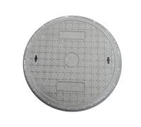 Couvercle de Regard Rond en Résine avec Cadre Couvercle Fosse Septique Invisible Antidérapant pour Jardin Allée Terrasse(Gray,23.6x2.0in)