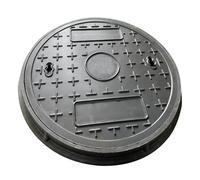 Couvercle de Regard Rond en Résine Composite avec Base, Couvercle Fosse Septique Renforcés, Antidérapants et Durables, Plaque d'Égout pour Jardin et Cour(30 * 3 cm/12 * 1.2 in)