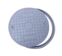 Couvercle de Regard Rond Et Cadre, couvercle et cadre de vidange français robuste pour une protection sécurisée du drainage de la cour et du jardin(50CM/19.6IN)