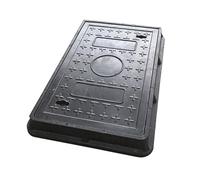 Couvercle de regard septique encastré avec surface antidérapante, Couvercle et cadre de puits en fibre de verre, Garantit un Évacuation Efficace des Eaux Pluviales(30 * 50cm/11.8 * 19.6in)