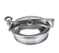 Couvercle de regard SS304 1 pièce - 300 mm à 500 mm - Couvercle circulaire sanitaire durable for réservoirs et usage industriel(400 * 80mm)