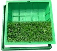 Couvercle de regard transparent en acier inoxydable encastré avec cadre carré robuste et invisible pour fosse septique, durable, avec revêtement en gazon. Couvercle de regard en résine e-rés