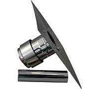 Wolf Couvercle de regard Cob 2651527 DN 83, avec embout, acier inoxydable