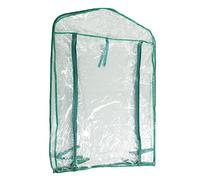 Couvercle de Remplacement à la Serre en PVC Mini Couverture de Plante pour Les étagères à 2 Niveaux, Un Espace Suffisant, Une Porte à roulettes, Une Installation de Jardin Facile