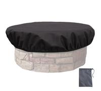Couvercle de remplacement de fosse à feu, couvercle de foyer extérieur, pompier de protection Fire Fire, patio Fire Pit Protecteur Couverture complète, extérieur Lock étanche 600D Oxford pour puits de
