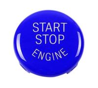 Couvercle de remplacement du bouton de démarrage et d'arrêt du moteur, adapté aux châssis BMW E X1 X3 X5 X6 séries E90 E91 E92 E93 E60 E84 E83(Blue)