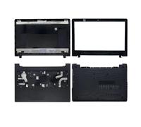 Couvercle de remplacement for écran LCD, coque arrière/lunette avant/repose-paume/boîtier inférieur/charnières, boîtier supérieur, Compatible avec Ideapad,110-15 110-15ISK 110-15IKB(ABCD Cover)