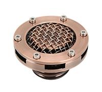 Couvercle de remplissage de réservoir de carburant universel pour moto - Bouchon d'huile en métal de qualité supérieure avec finition bronze brillant, protège le carburant des (Bronze)